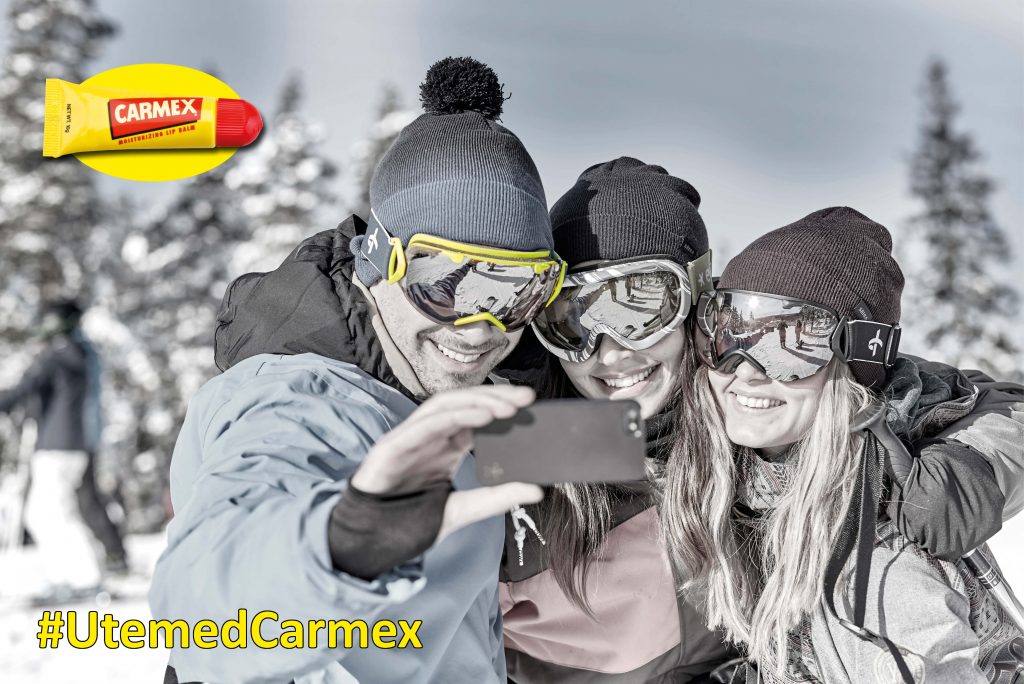 ute med Carmex tube